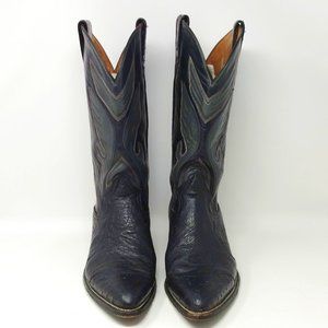Montana Western Cowboy Ostrich Boots SCD 10 Mens
